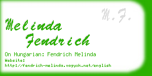 melinda fendrich business card